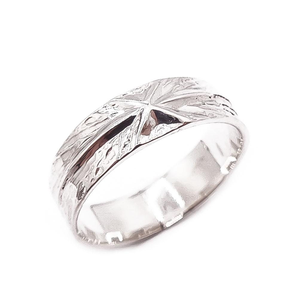 Hopeinen sormus 18,5mm #0