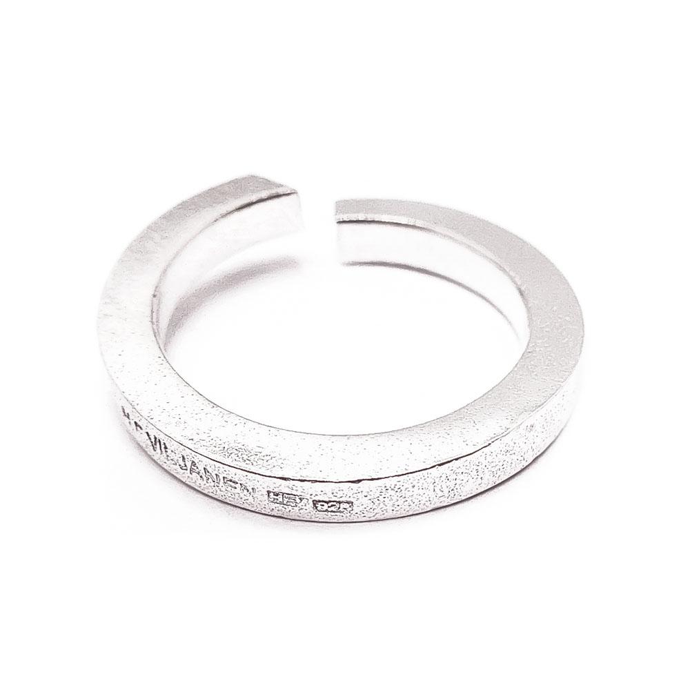 Hopeinen avosormus 18,5mm #2