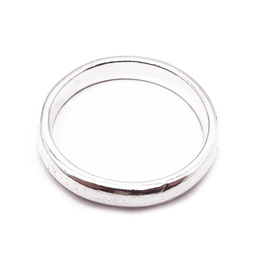 Hopeinen sormus pp 17mm #2