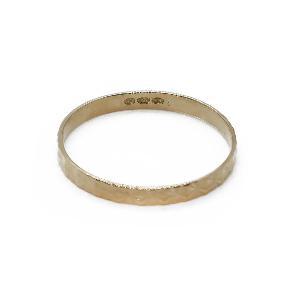 18k Kuvioitu kihlasormus    23 #1