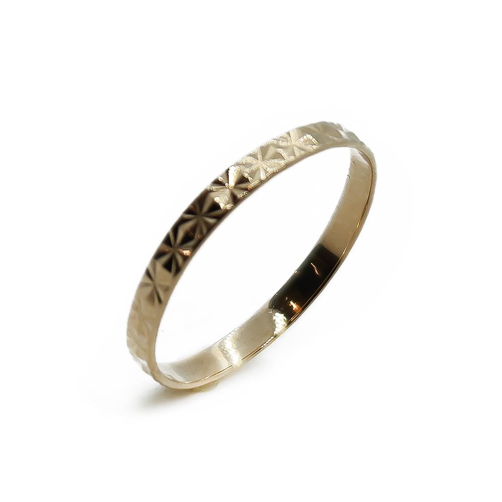 18k Kuvioitu kihlasormus    23 #0