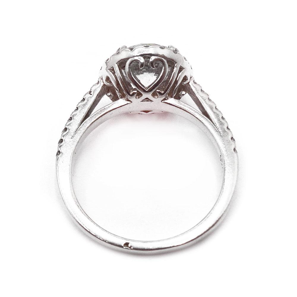 Hopeinen sormus cz 17mm #2