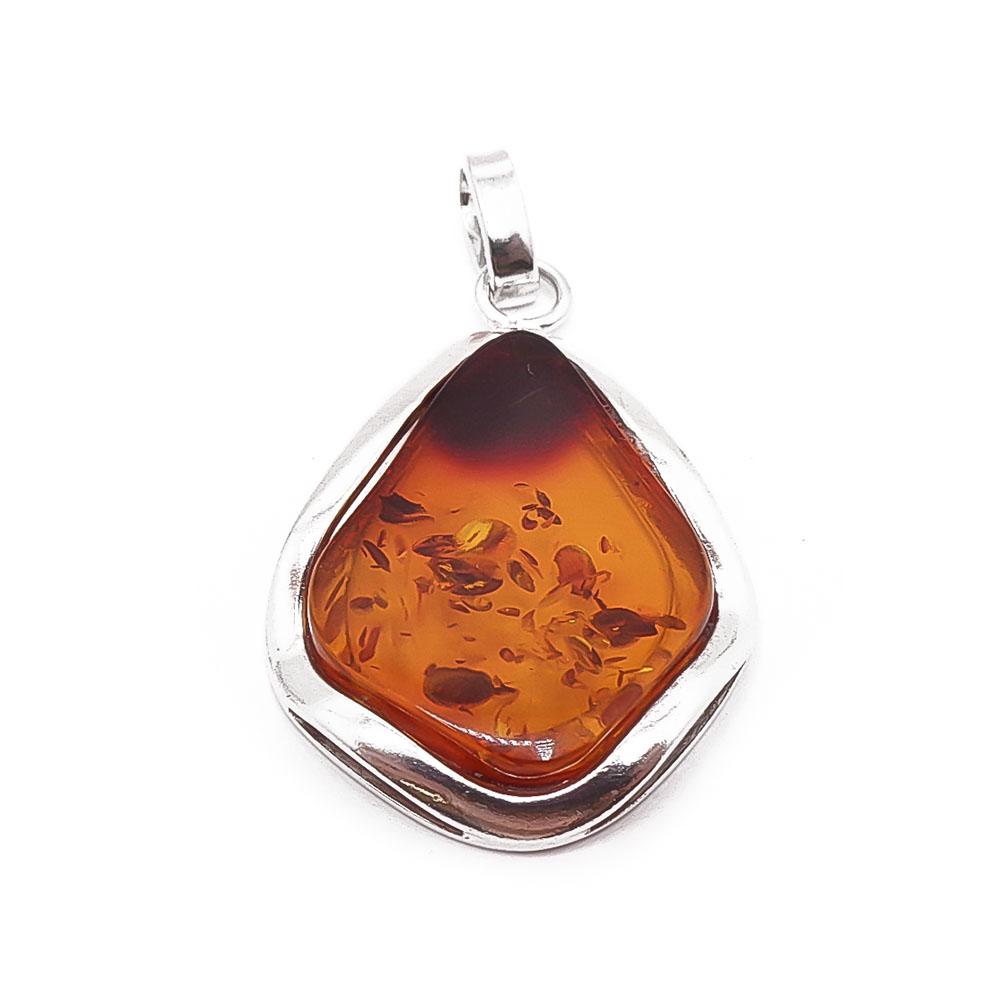 Hopeinen meripihkariipus #0