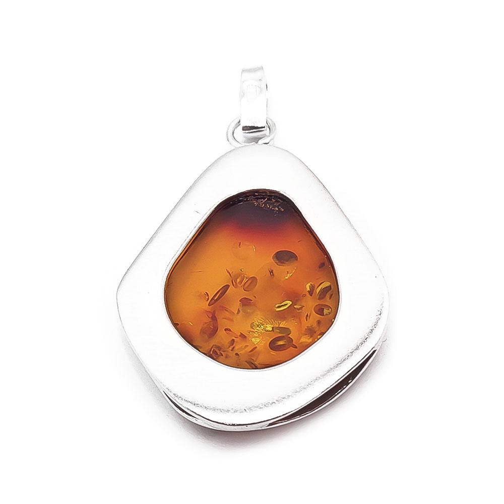 Hopeinen meripihkariipus #2