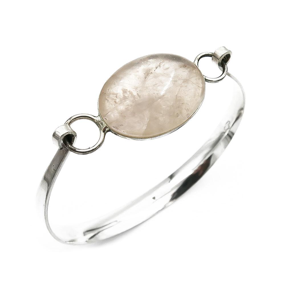 Hopeinen rannekoru halk.62mm #0