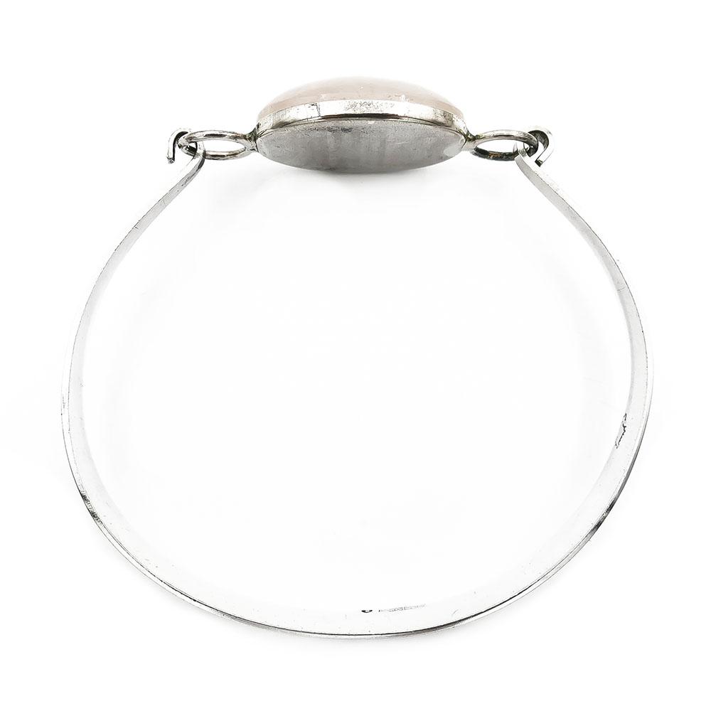 Hopeinen rannekoru halk.62mm #2