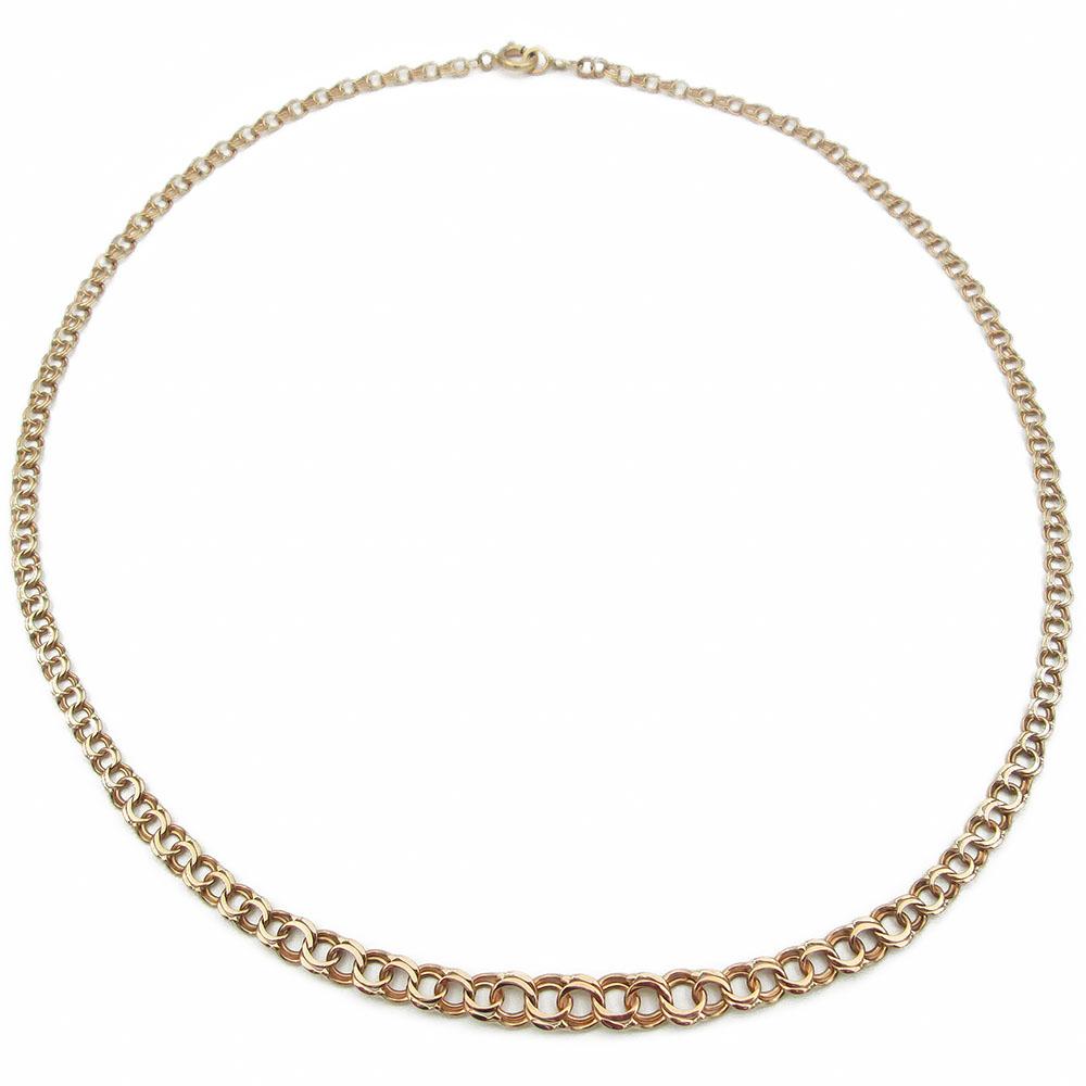 Kultainen Bismarck levenevä kaulakääty 42cm #0