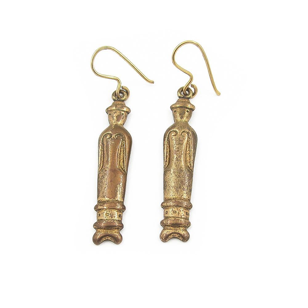 Kalevala Koru Nukkekääty korvakorut, pronssi #0