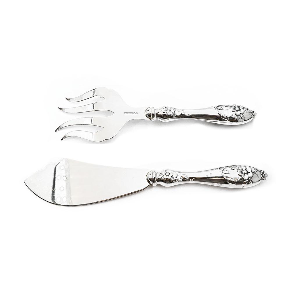 Kokohopea Kukka köynnös kakkuottimet vuodelta 1972 #1