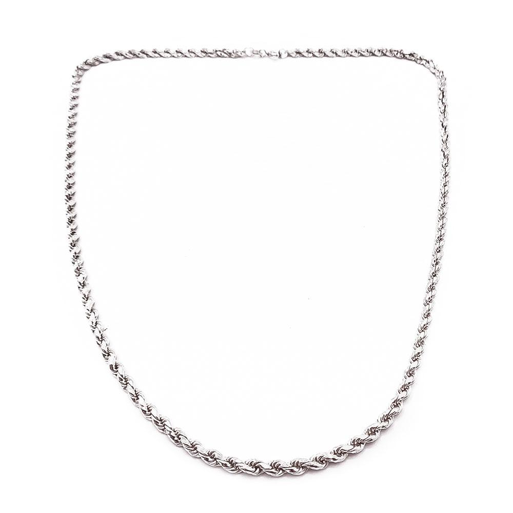 Hopeinen cordell kaulaketju 45cm #0