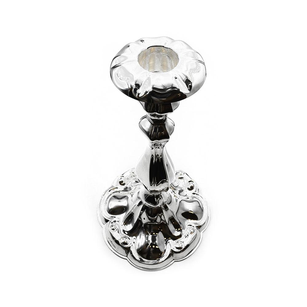 Hopeinen Kultakeskuksen kynttilänjalka 18,5cm #1