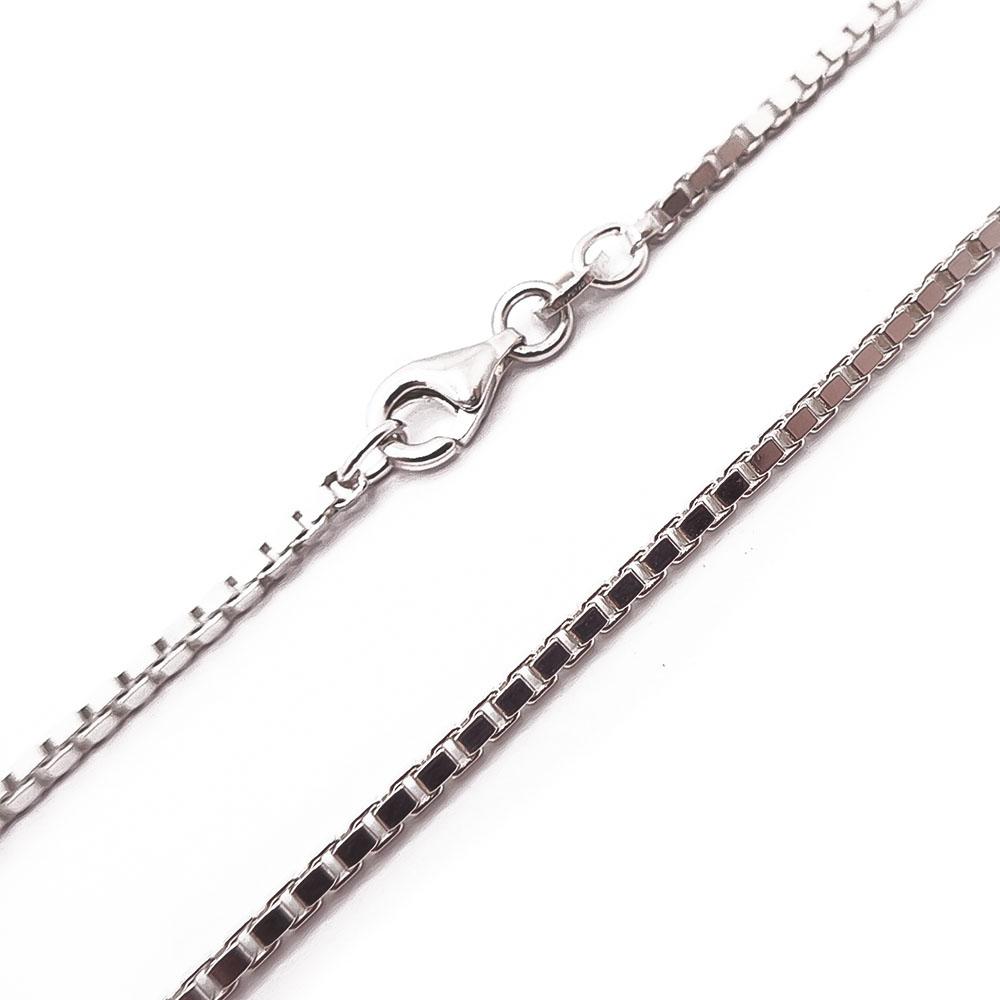 Hopeinen venetsiaketju 71,5cm #1