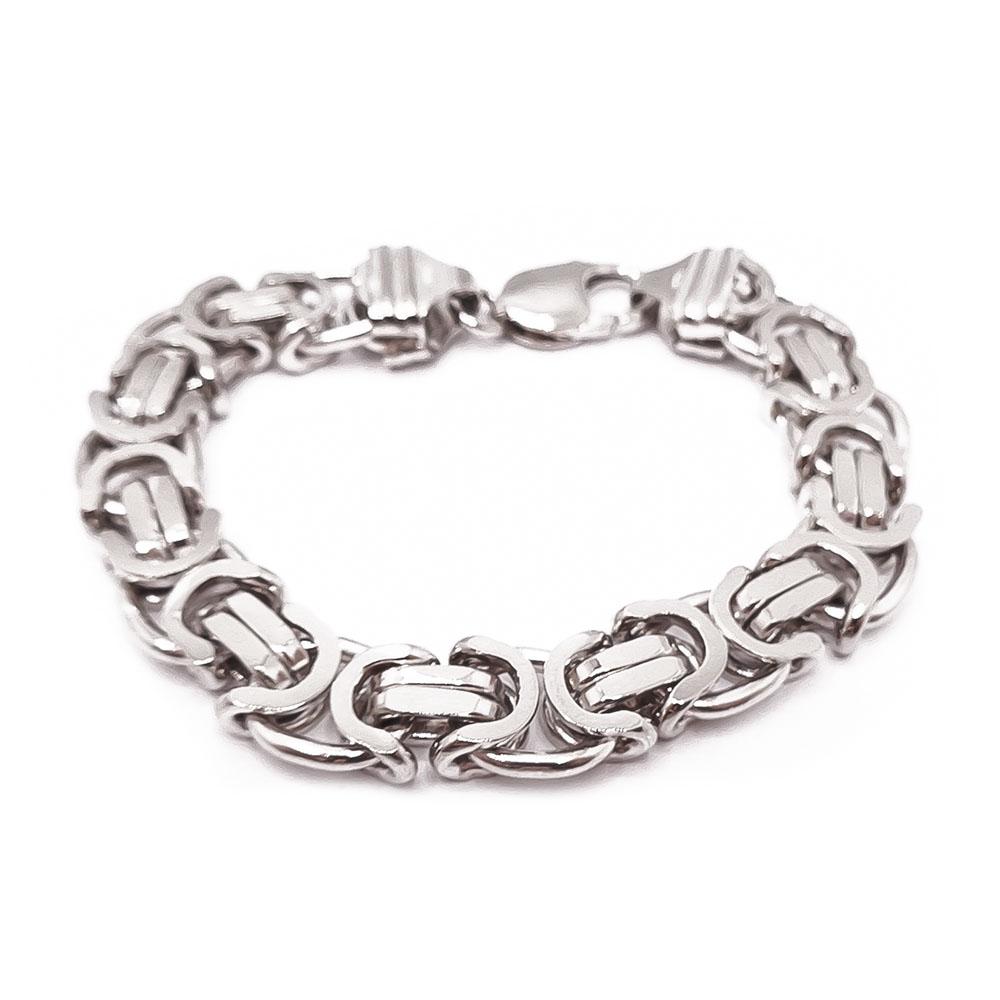 Hopeinen kuningas ranneketju 19cm #0