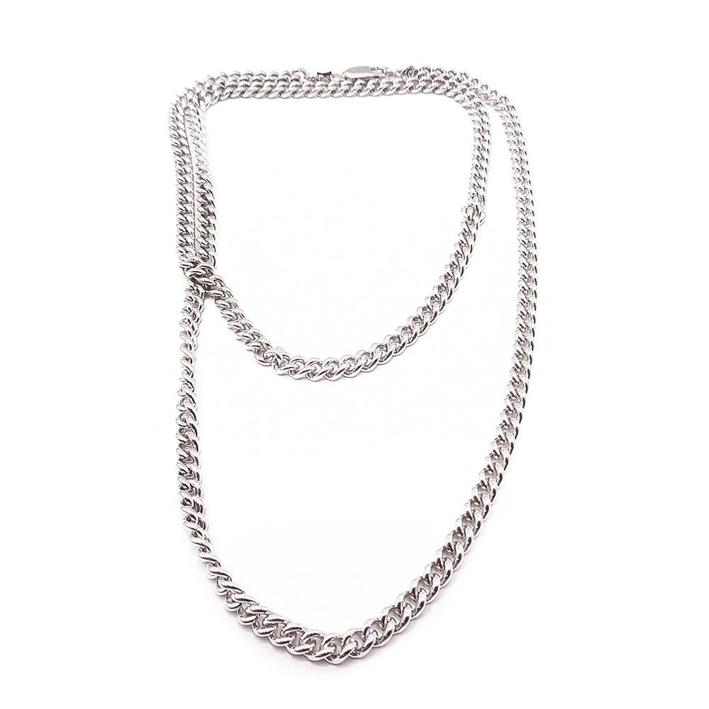 Hopeinen panssariketju 70cm #0