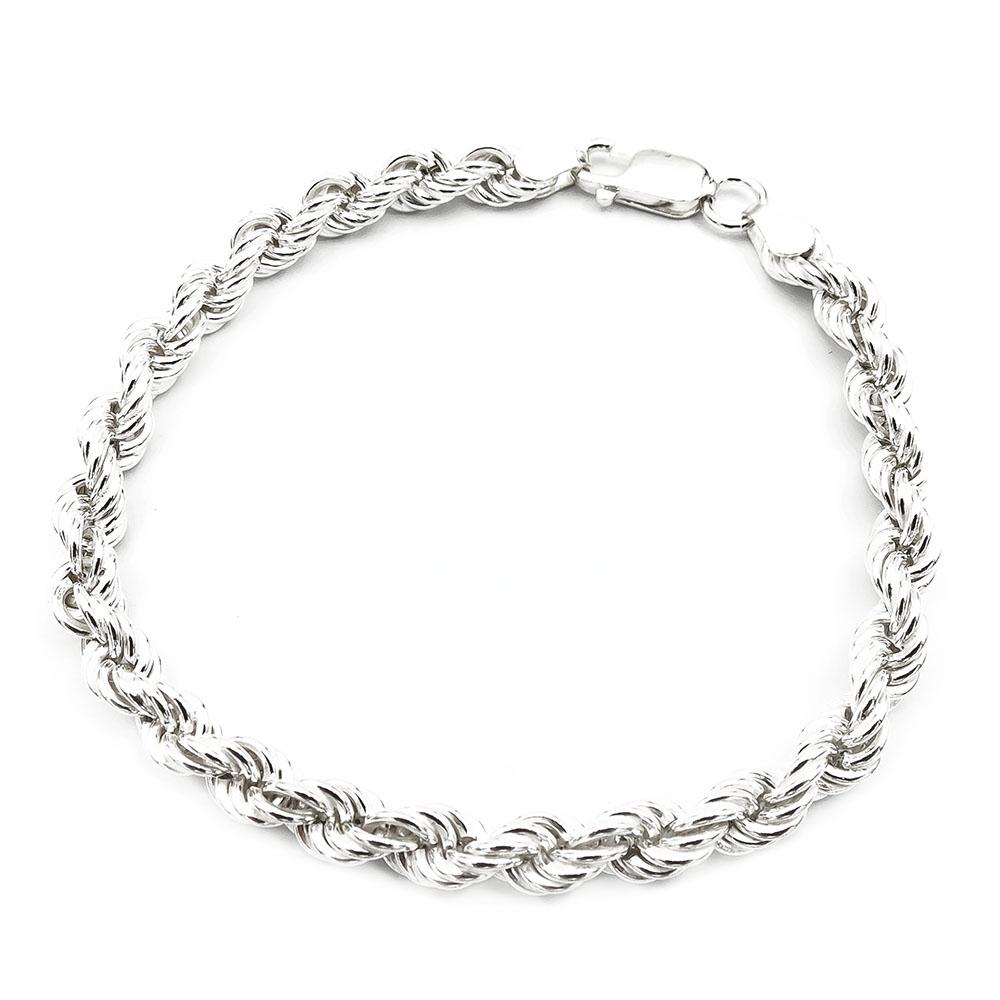 Hopeinen Cordell ranneketju 5.3mm 19cm #0