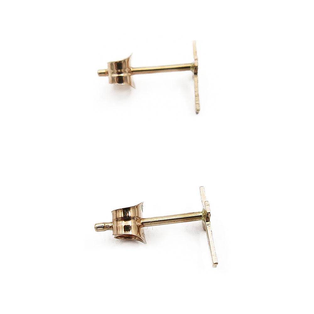 Kultaiset korvakorut, risti #2