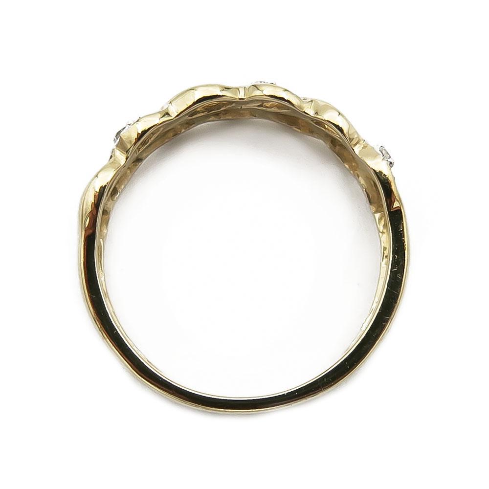 Kultainen timanttisormus 0.03ct 15,0mm #2