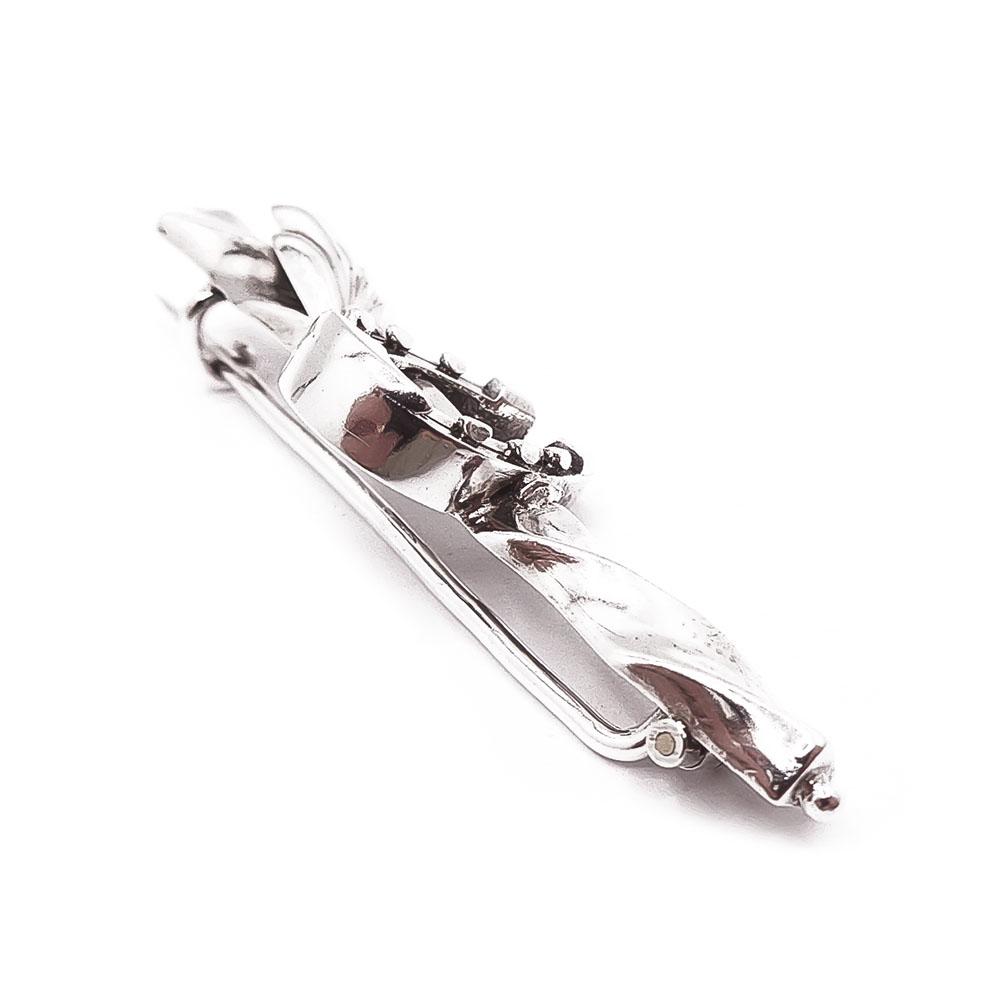 Hopeinen Hevosenkenkä rintaneula v.1893 #1