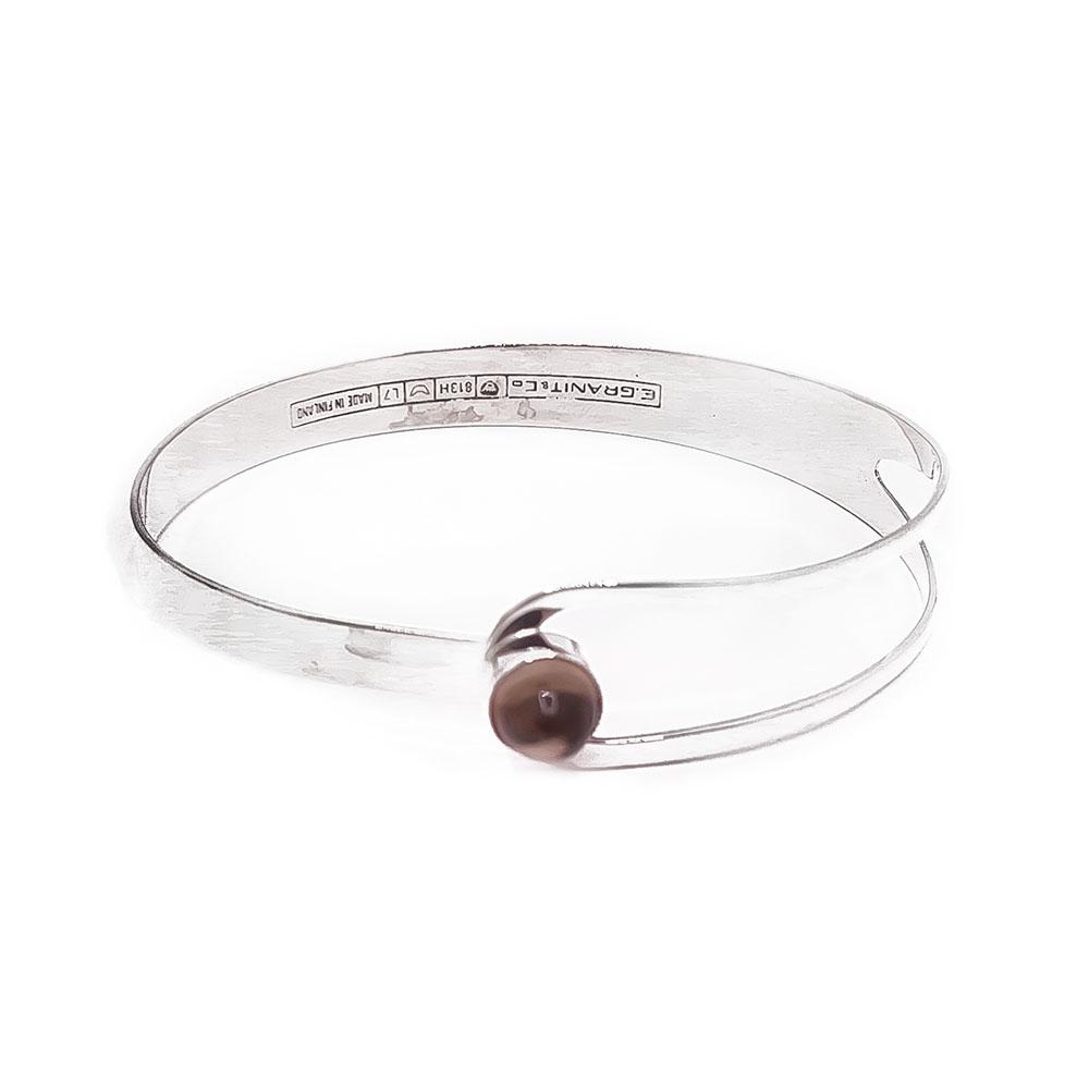 Hopeinen rannerangas savukvartsi v.-64 #1