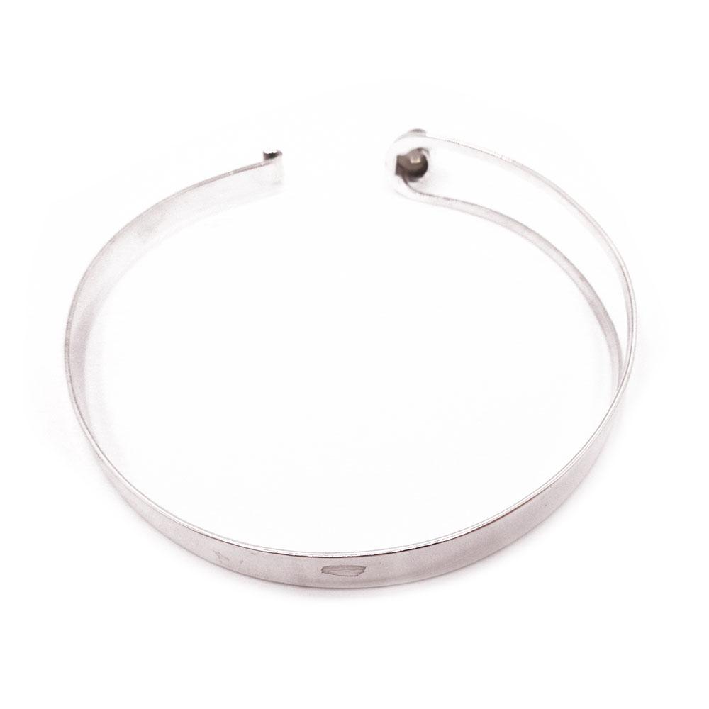 Hopeinen rannerangas savukvartsi v.-64 #2