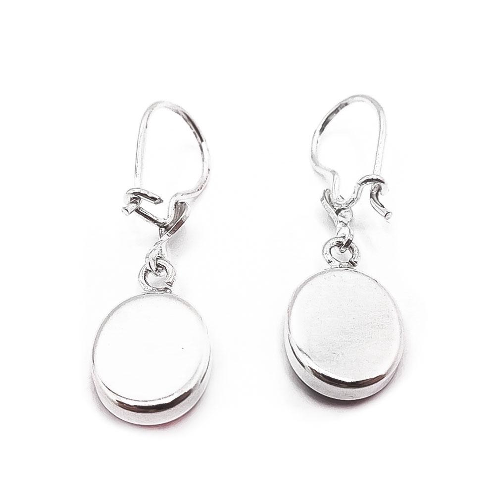 Hopeiset spectroliitti korvakorut #2