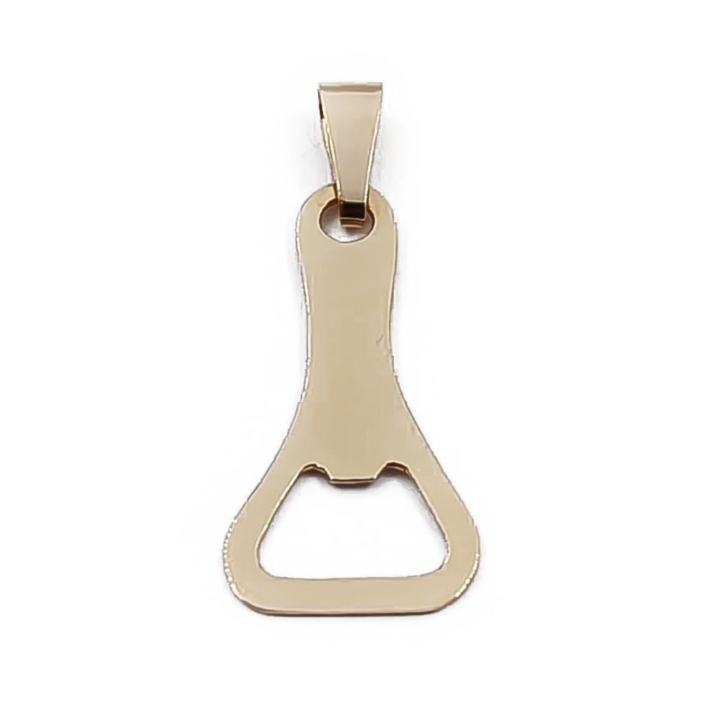 Kultainen pullonavaaja riipus #0