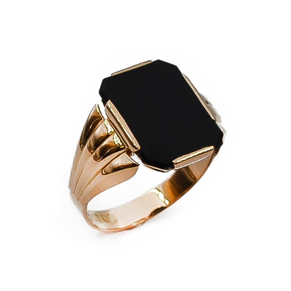 Kultainen onyx-kantasormus koko 20.5 #0