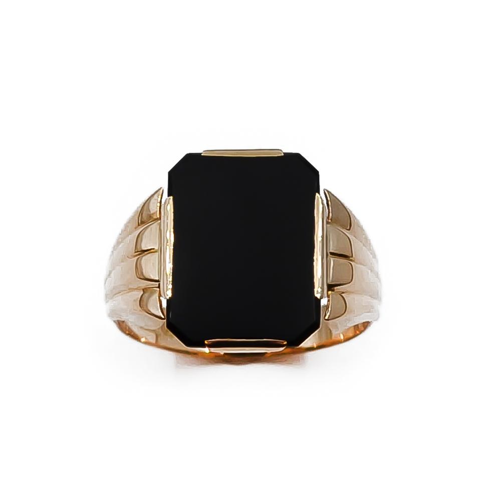 Kultainen onyx-kantasormus koko 20.5 #2