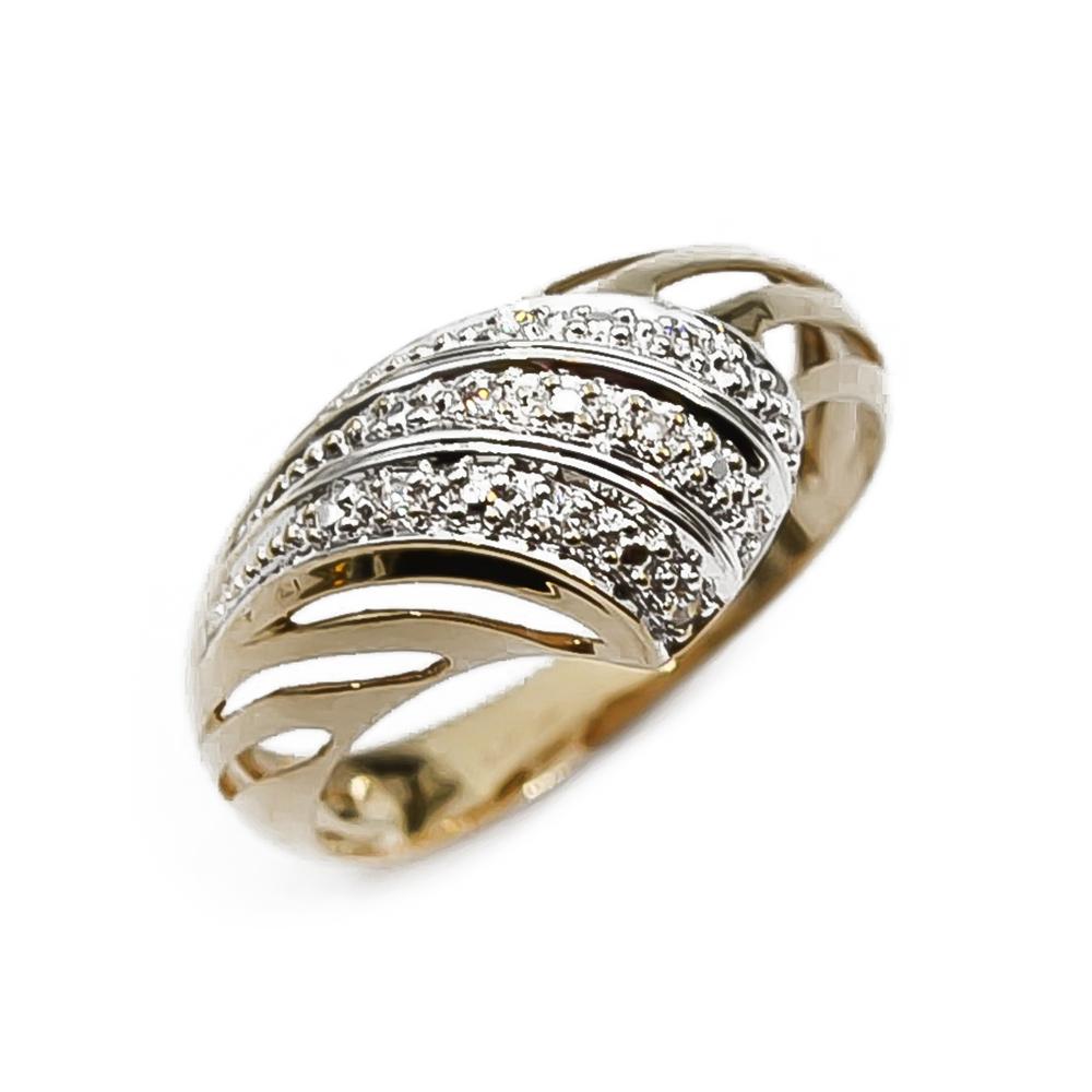 Kultainen timanttisormus koko 18+ #0