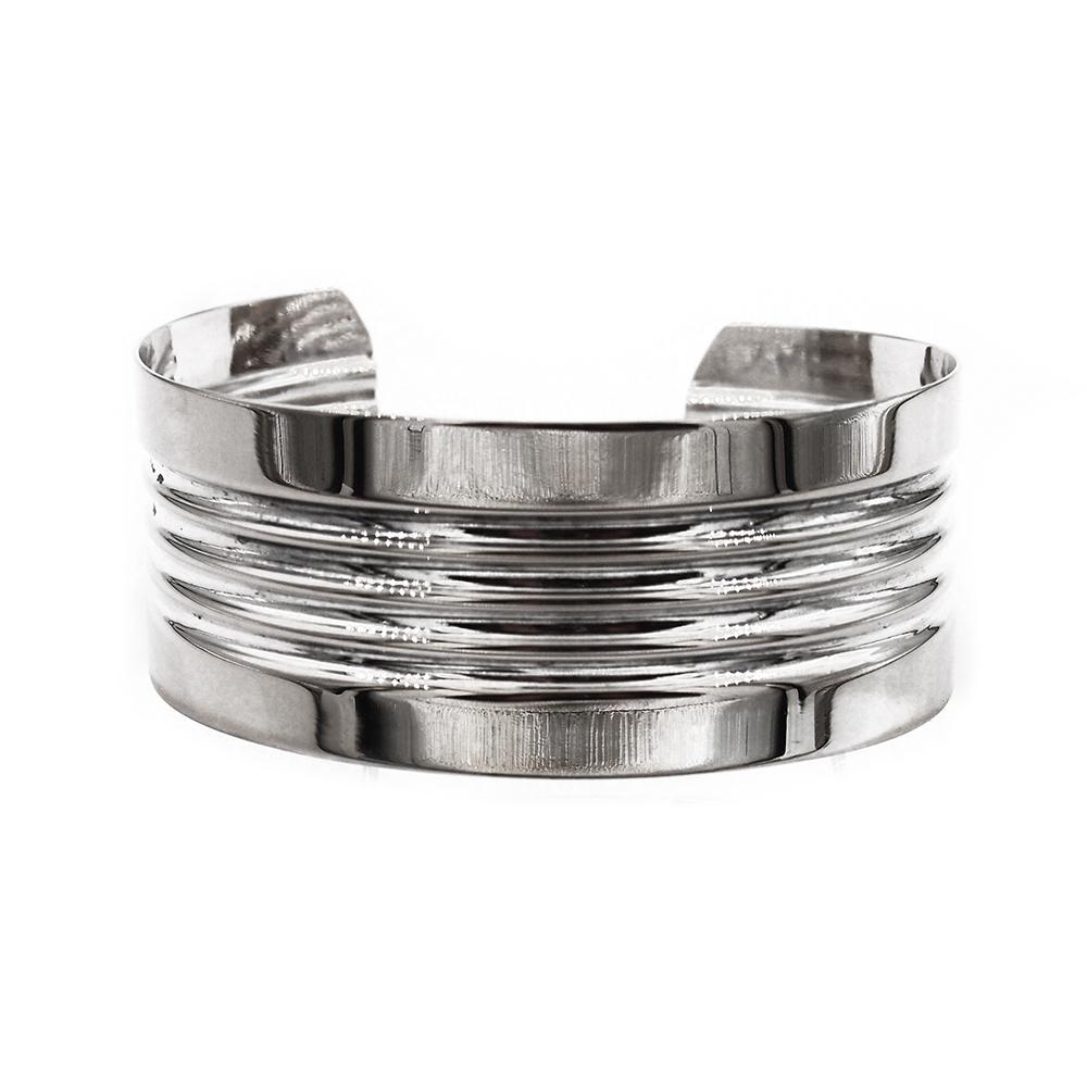 Tillander hopeinen leveä rannerengas 24mm 52x58mm 1964 #0