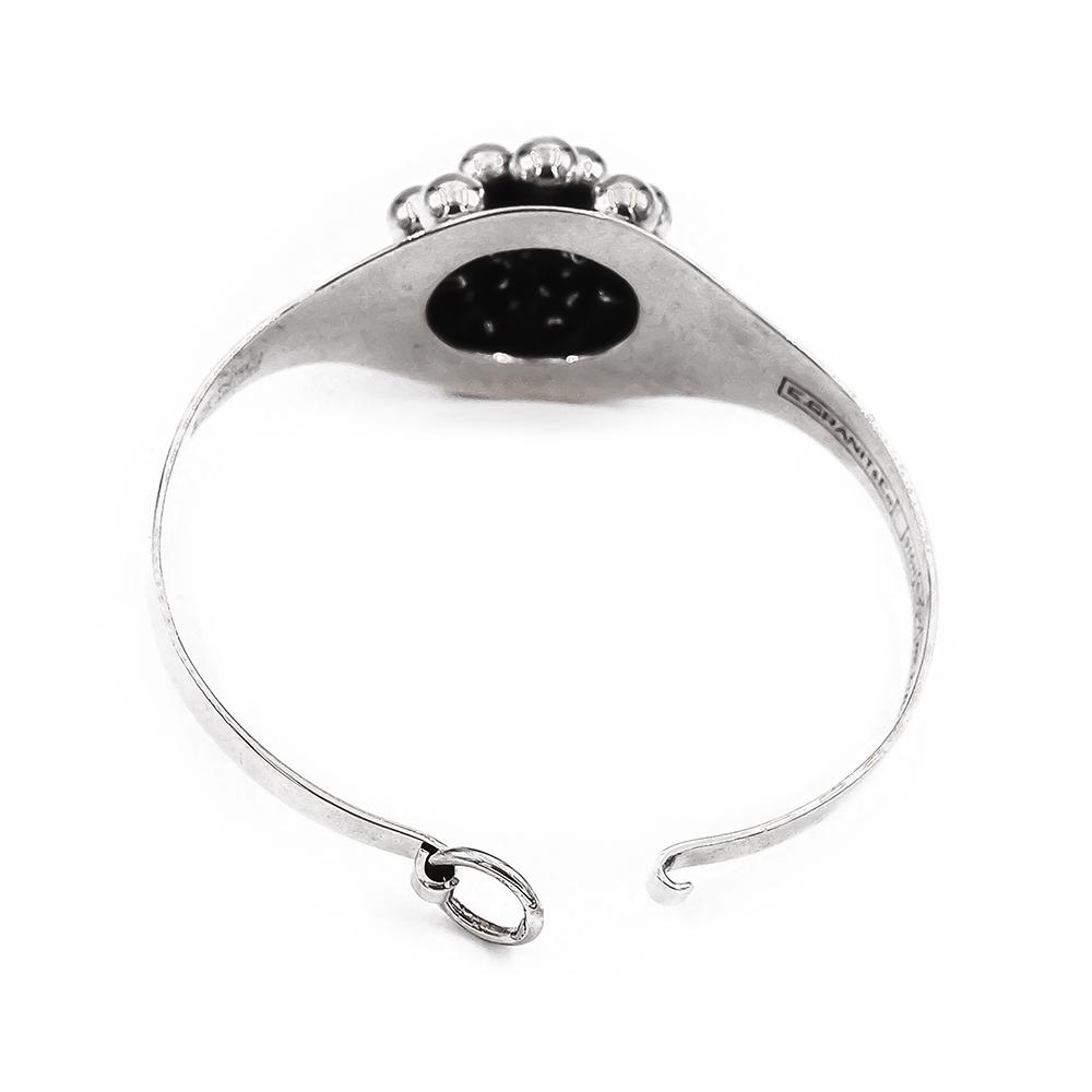 E. Granit hopea rannerengas pallo 50x58.5mm 1968 #2