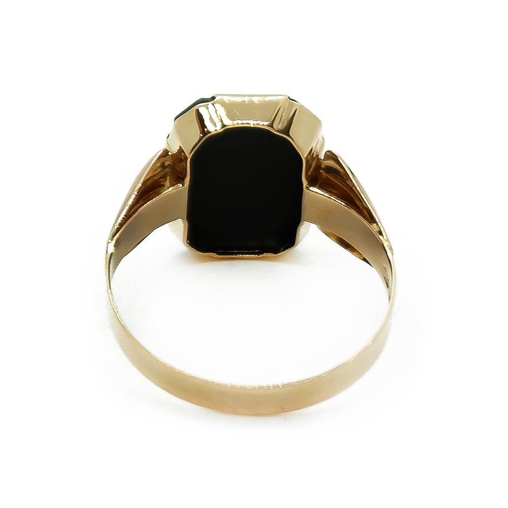 Kantasormus onyx kivellä   22,5 #1