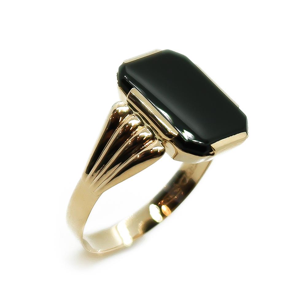 Kantasormus onyx kivellä   22,5 #0