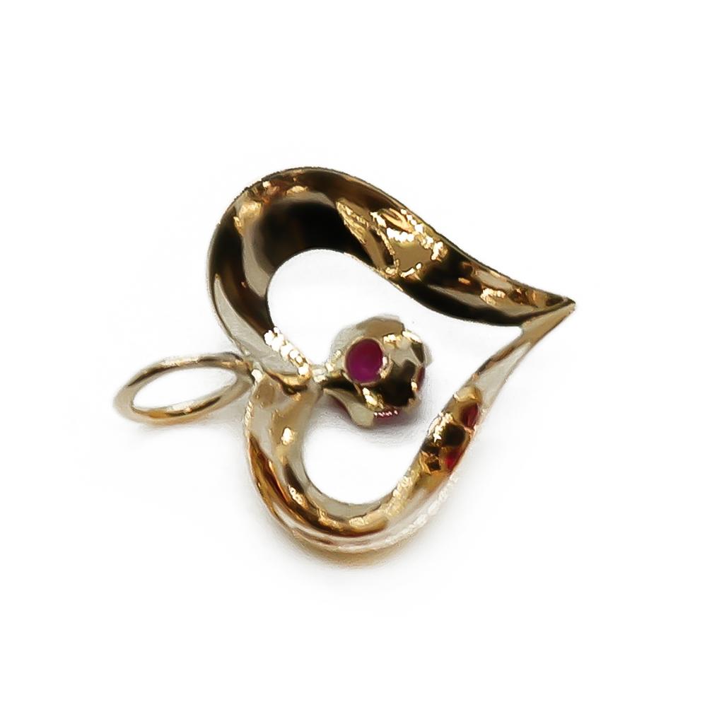 Sydänriipus punainen kivi #1