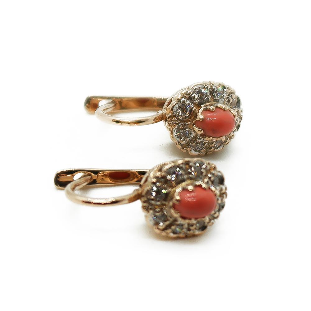 korvakorut prisurilukolla oranssit kivet #0