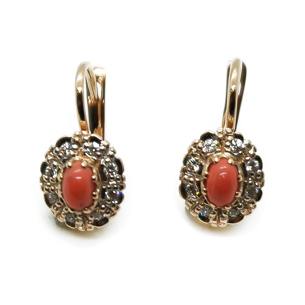 korvakorut prisurilukolla oranssit kivet #1