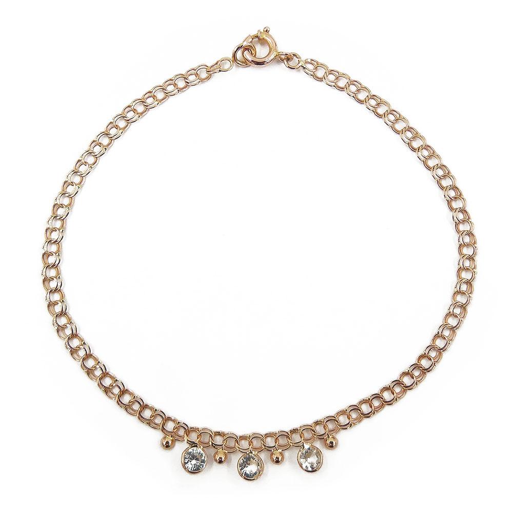 Kultainen Bismarck ranneketju,19 cm #0