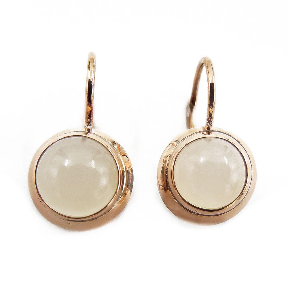 Kultaiset korvakorut, kuukivi #0