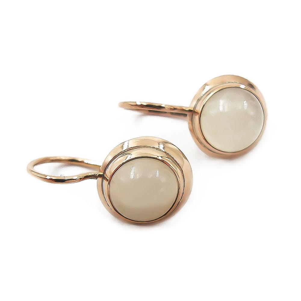 Kultaiset korvakorut, kuukivi #1