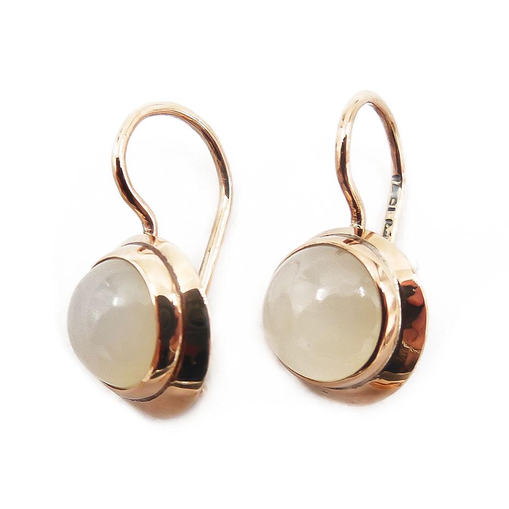 Kultaiset korvakorut, kuukivi #3