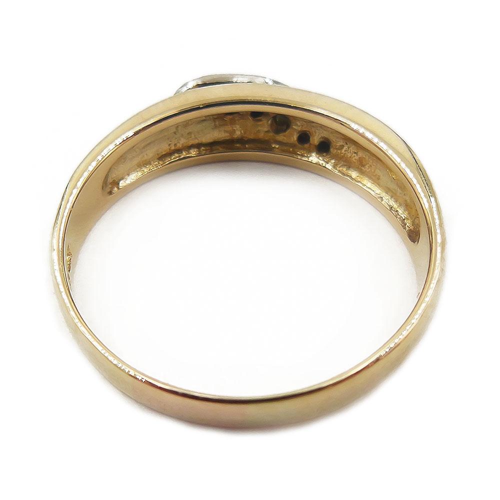 Kultainen timanttisormus,18mm, Tim.yht.0,03 ct #2