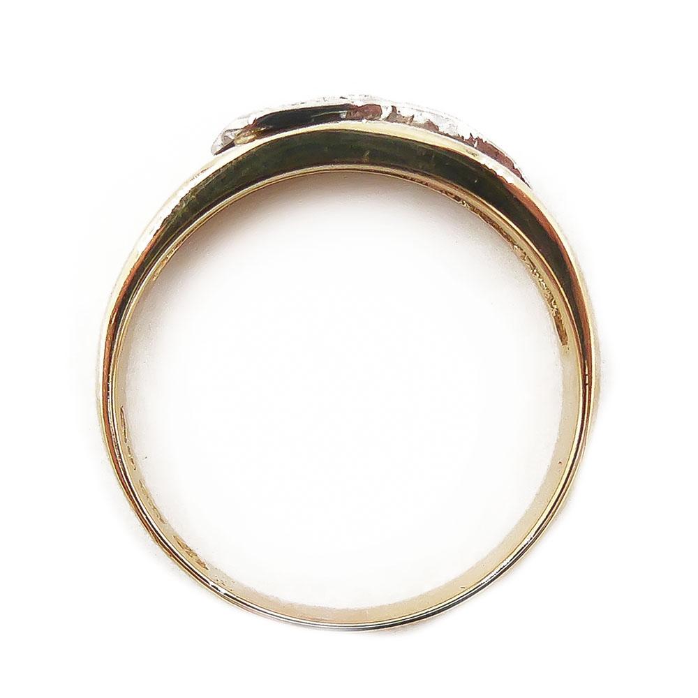 Kultainen timanttisormus,18mm, Tim.yht.0,03 ct #3