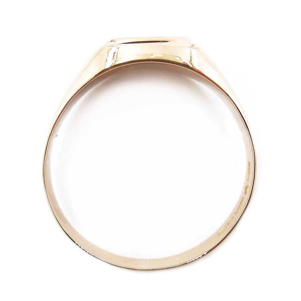 Kultainen kantasormus, tim.0,005ct,23,25mm #2