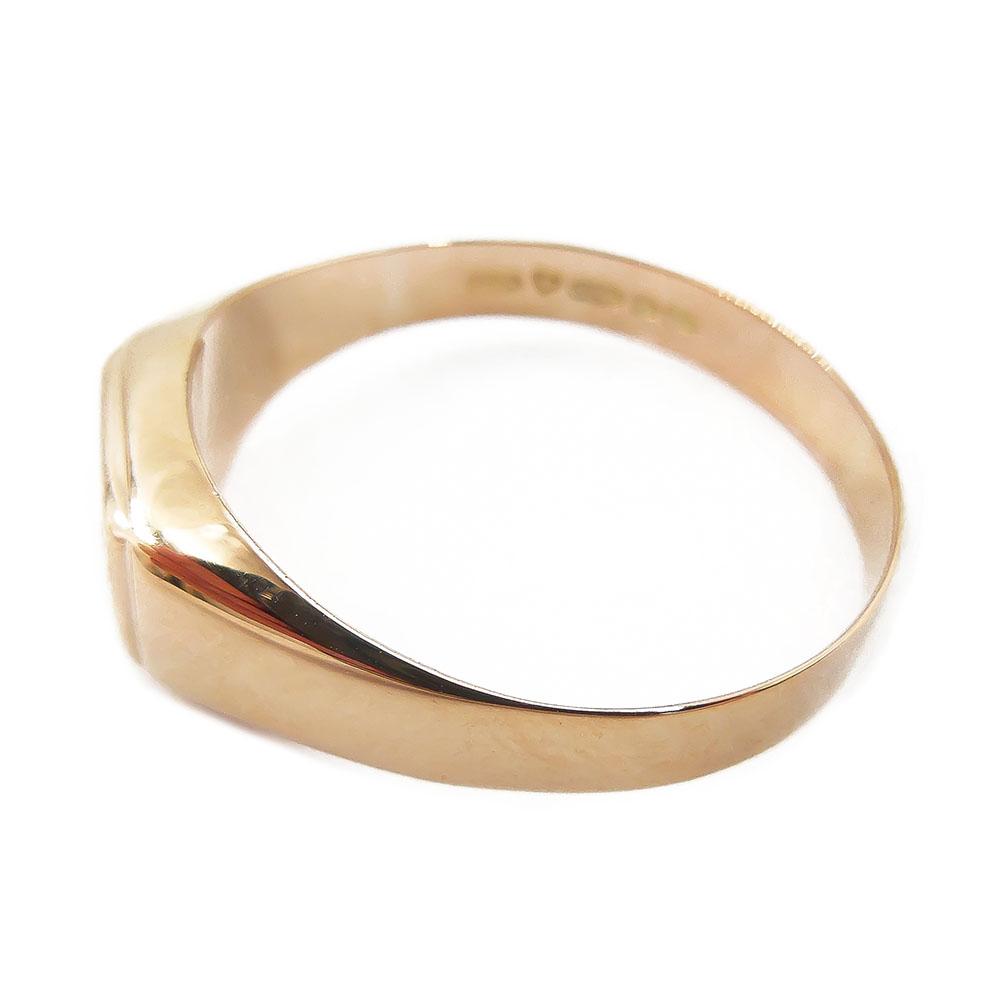 Kultainen kantasormus, tim.0,005ct,23,25mm #4