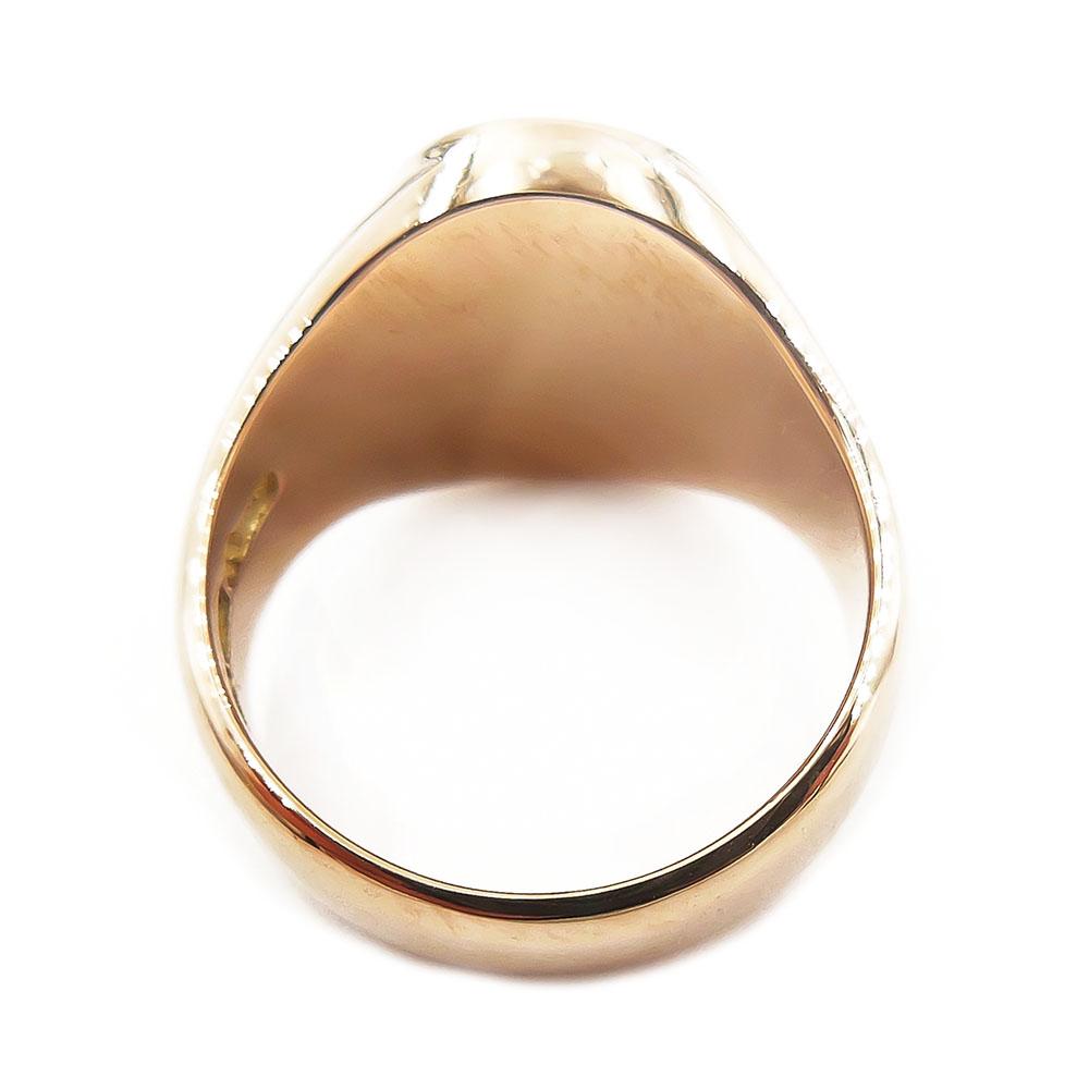 Kultainen kantasormus punaisilla kivillä,17mm #3