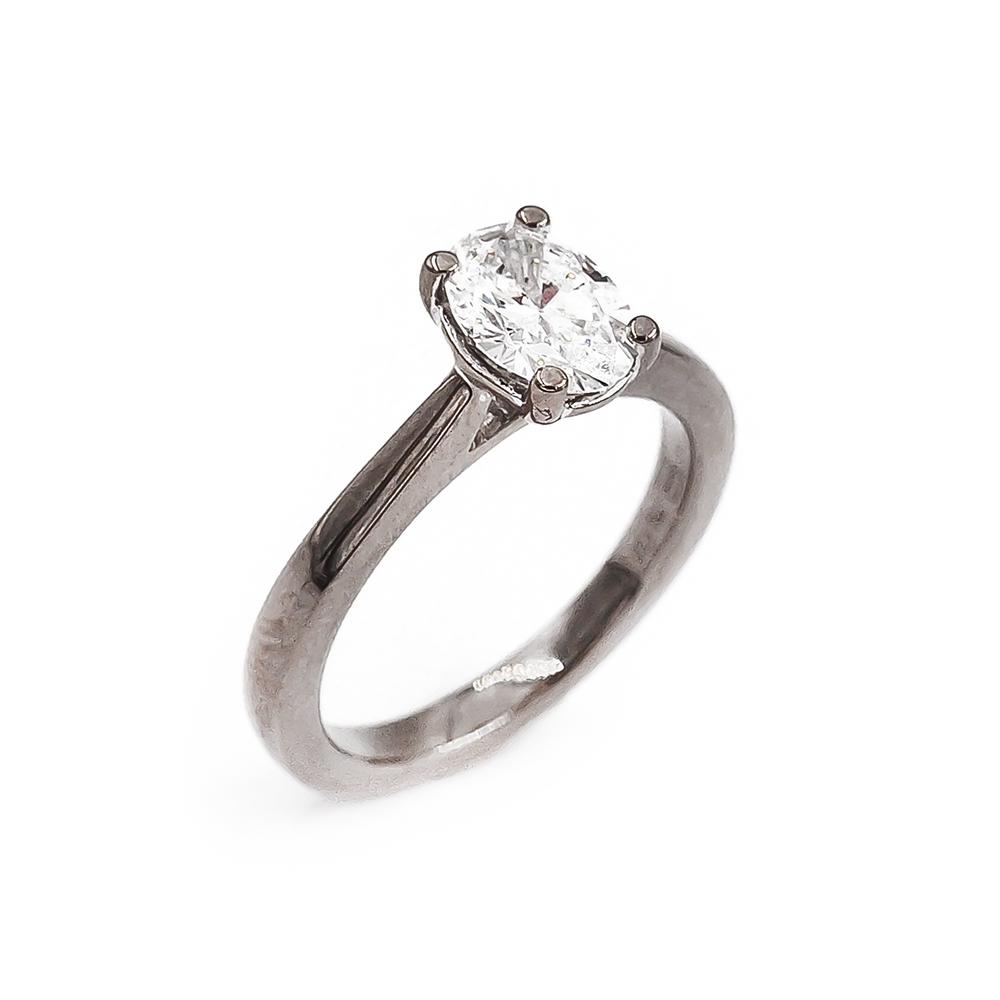 18k Fenia Electra laboratoriotimantti-sormus 1,00ct TW/VS 17 valkokulta #0