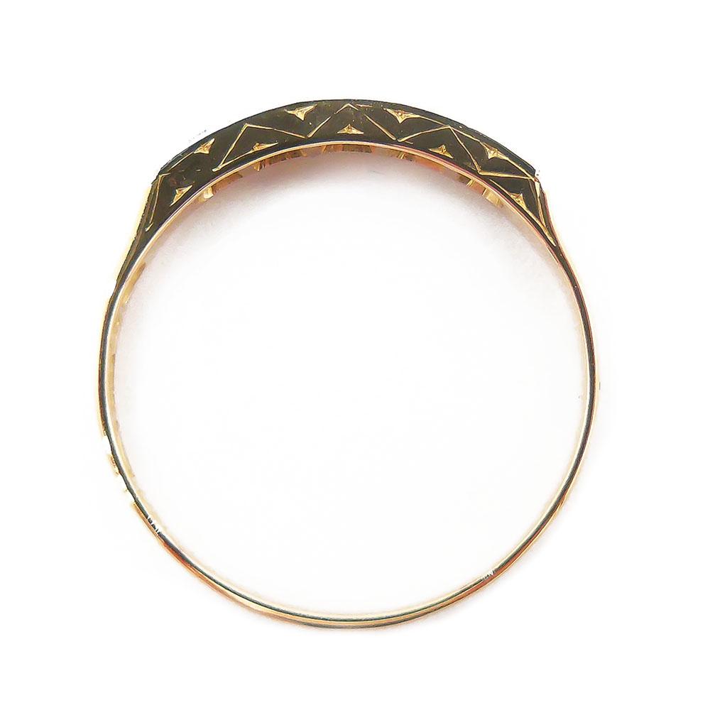 18 K Kultainen timanttisormus,17,75mm, Tim.5x0,01ct #2