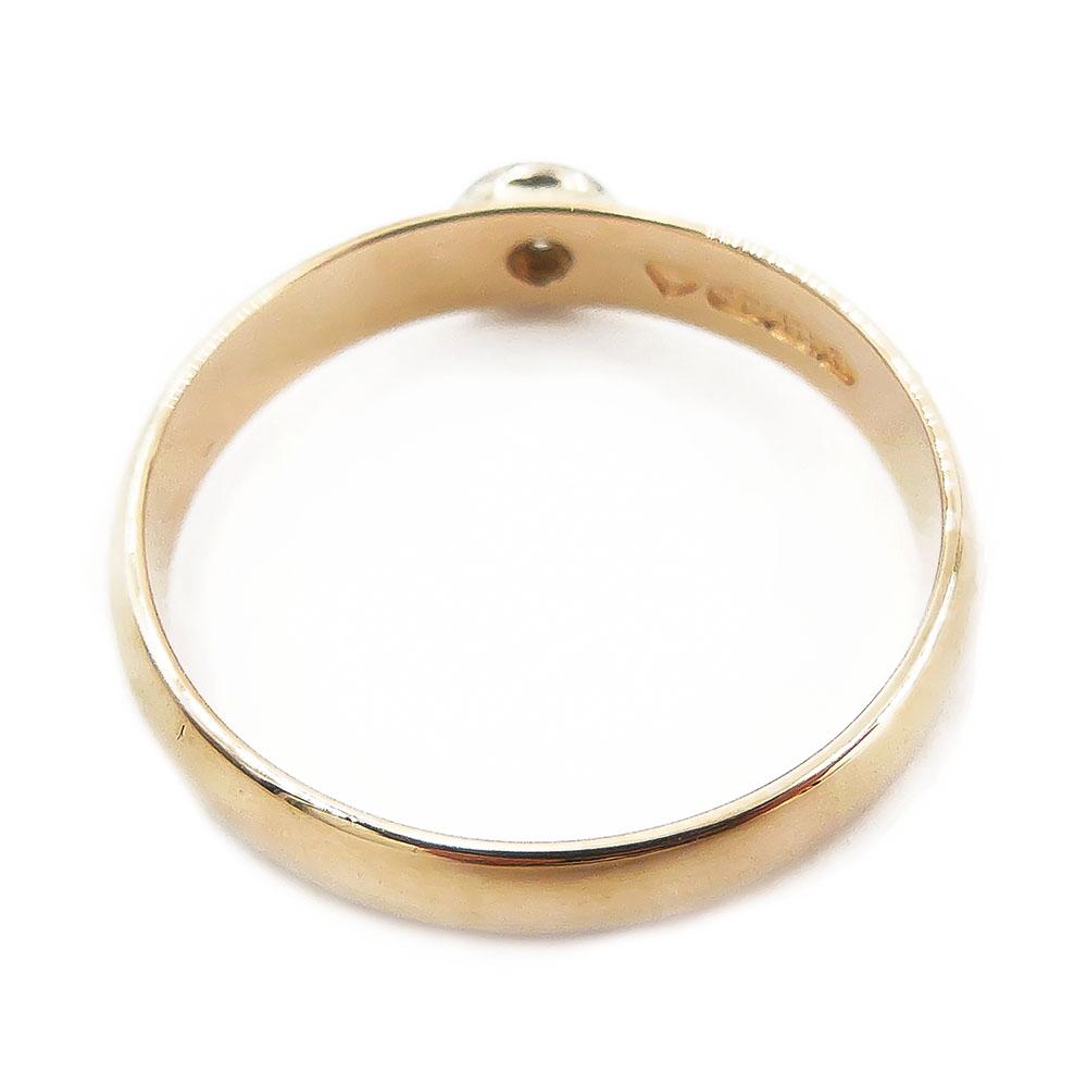 Kultainen timanttisormus,Tim.0,02ct,18,75mm,v.1999 #2