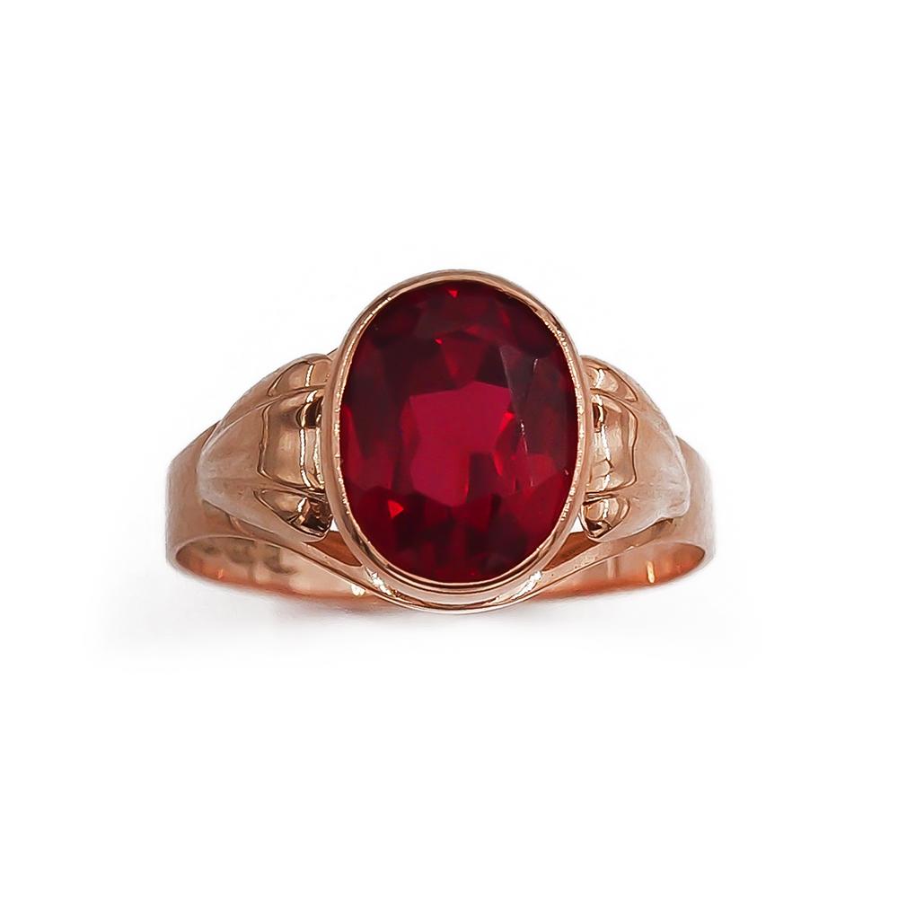 Kultainen punakivinen sormus 17.5 Tammen Koru Ky #1