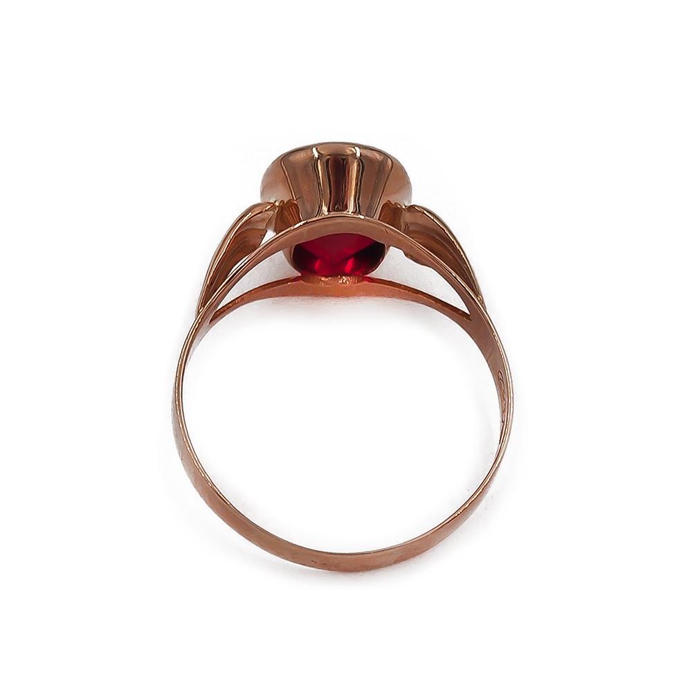 Kultainen punakivinen sormus 17.5 Tammen Koru Ky #2